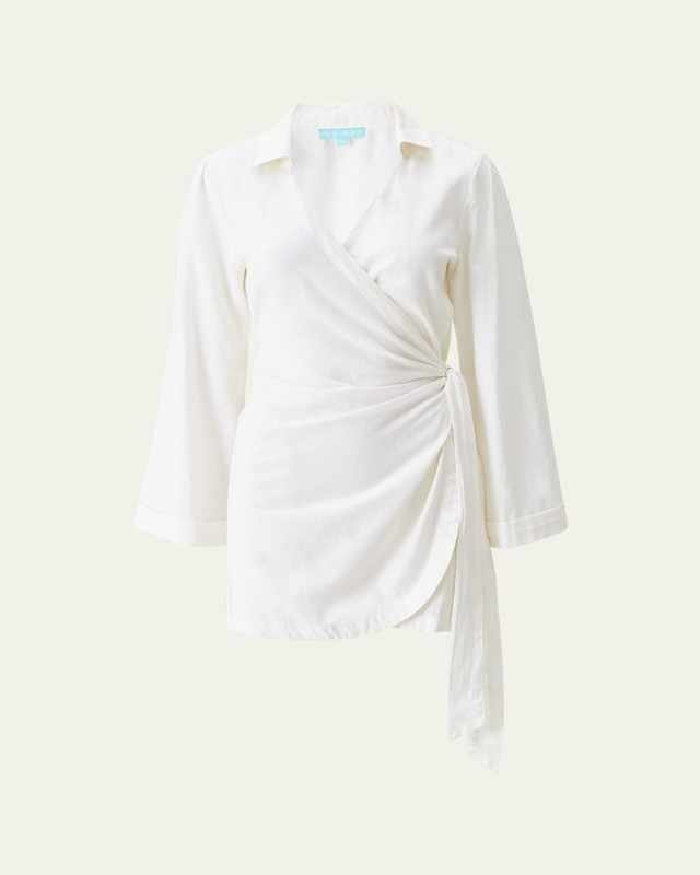 Ruby Wrap Mini Dress Coverup